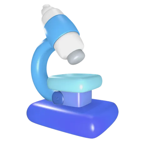 Microscope  3D Illustration