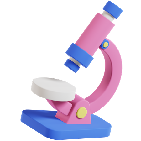 Microscope  3D Illustration