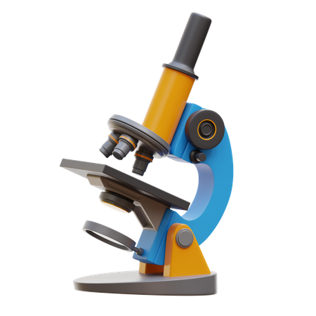 Microscope  3D Illustration