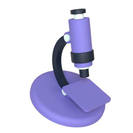 Microscope  3D Illustration