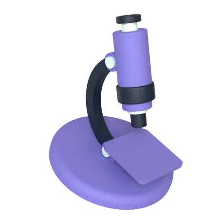 Microscope  3D Illustration