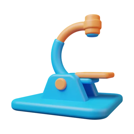 Microscope  3D Illustration