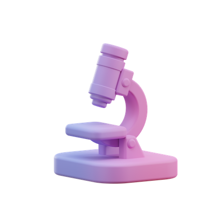 Microscope  3D Illustration