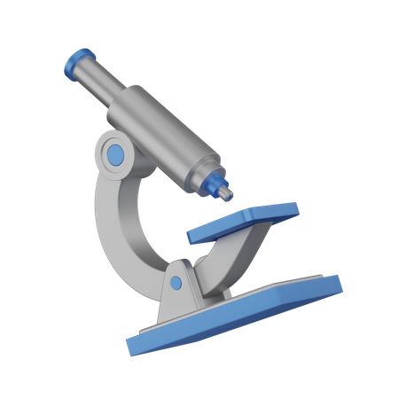 Microscope  3D Illustration