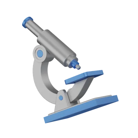 Microscope  3D Illustration