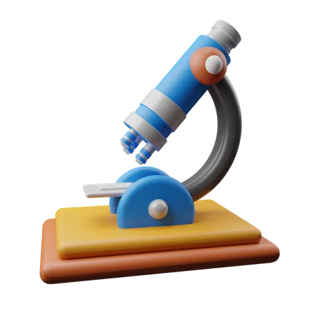 Microscope  3D Illustration