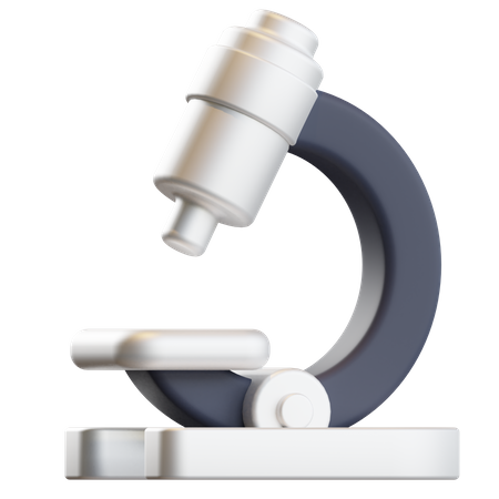 Microscope  3D Illustration