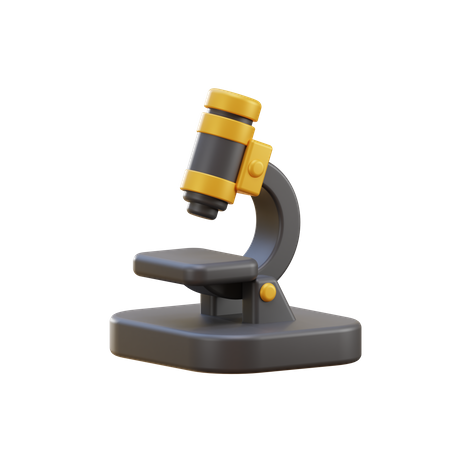 Microscope  3D Illustration