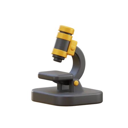 Microscope  3D Illustration