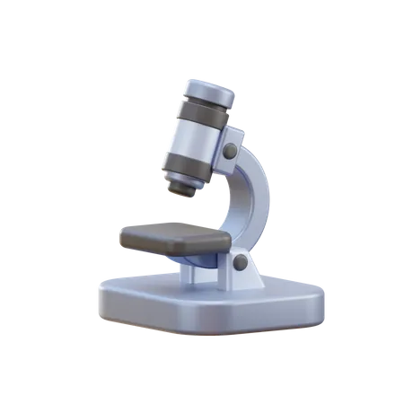 Microscope  3D Illustration