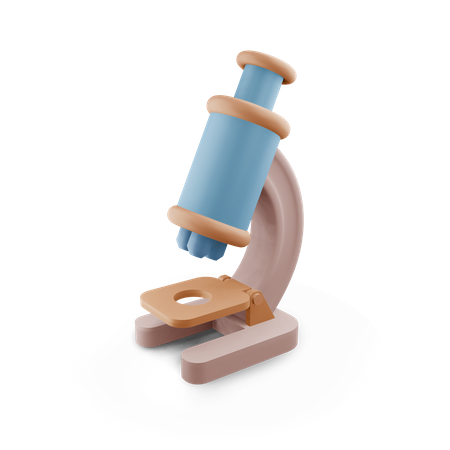 Microscope  3D Illustration