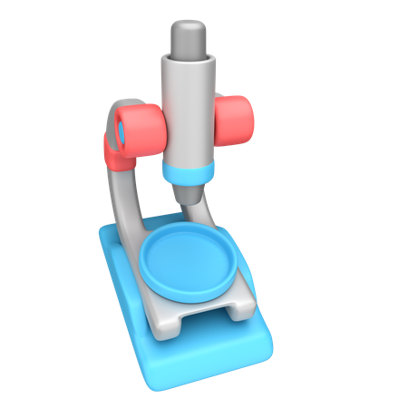 Microscope  3D Illustration