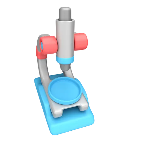 Microscope  3D Illustration