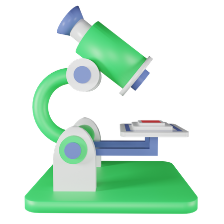 Microscope  3D Illustration