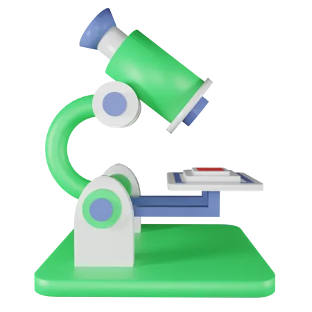 Microscope  3D Illustration