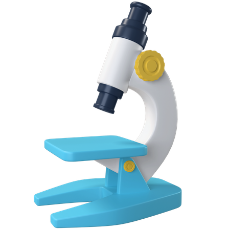 Microscope  3D Illustration