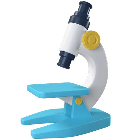 Microscope  3D Illustration