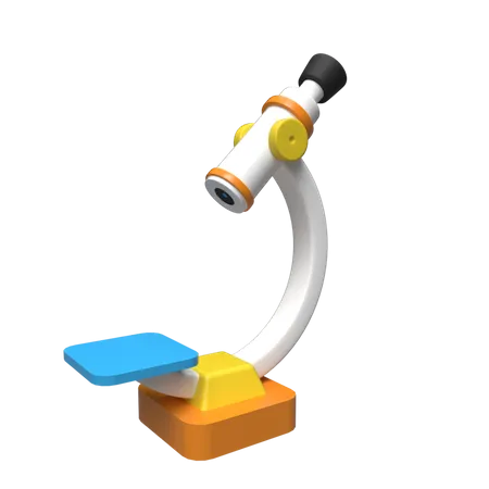 Microscope  3D Illustration