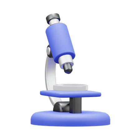 Microscope  3D Illustration