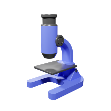 Microscope  3D Illustration