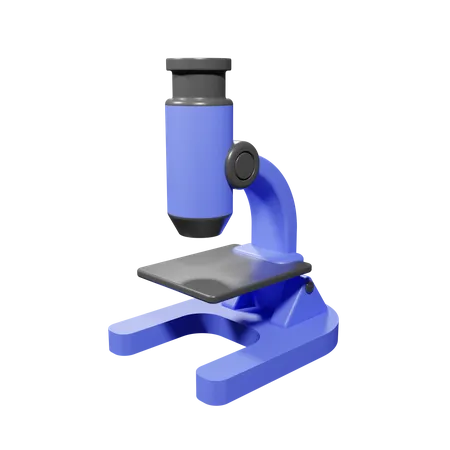 Microscope  3D Illustration