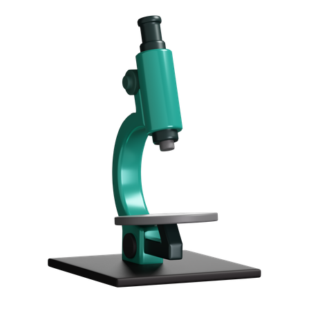 Microscope  3D Illustration