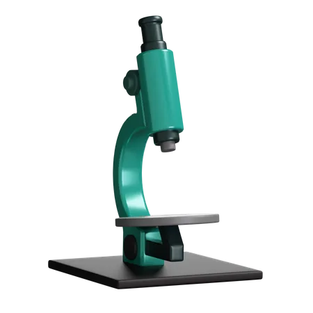 Microscope  3D Illustration