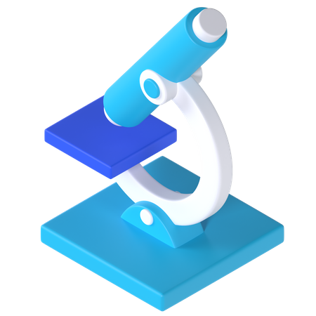 Microscope  3D Illustration