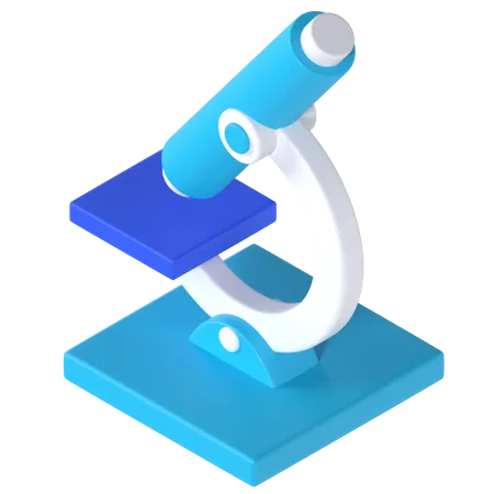 Microscope  3D Illustration