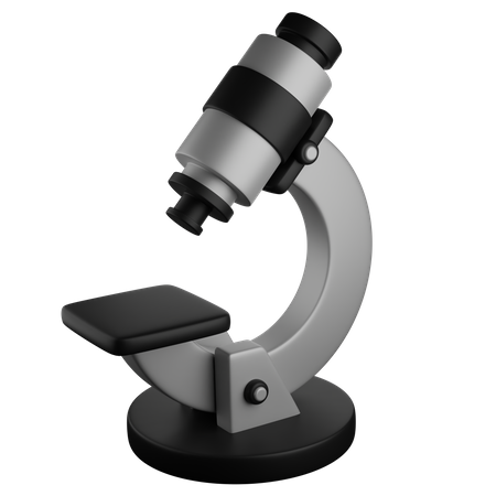 Microscope  3D Illustration