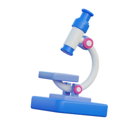 Microscope  3D Illustration