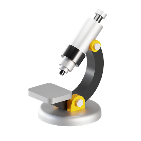 Microscope  3D Illustration