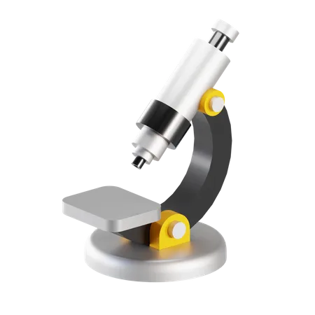 Microscope  3D Illustration