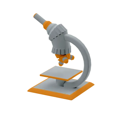 Microscope  3D Illustration