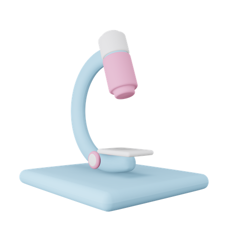 Microscope  3D Illustration