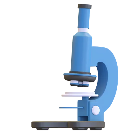 Microscope 3D Illustration
