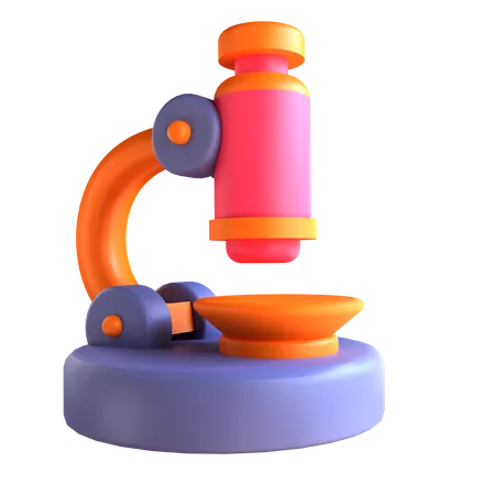 3 D Icon Microscope For Education 3D Illustration