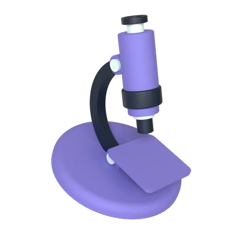 3 D Illustration Of A Microscope On Transparent Background 3D Illustration