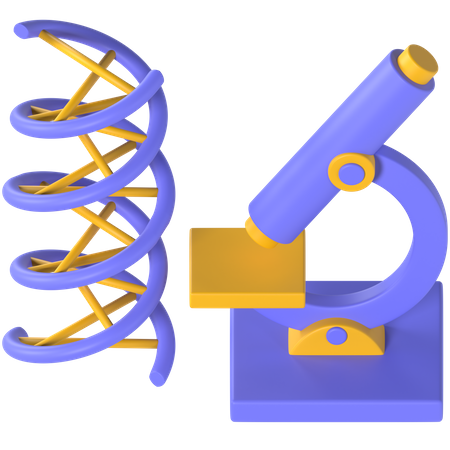 Microscope 3D Icon
