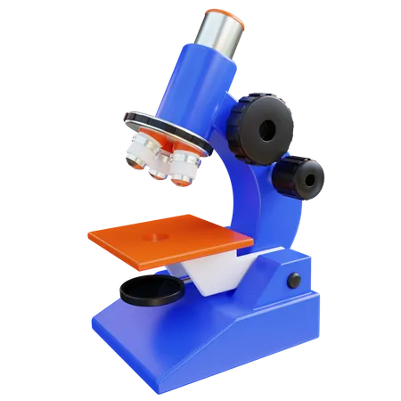 3 D Illustration Microscope 3D Icon
