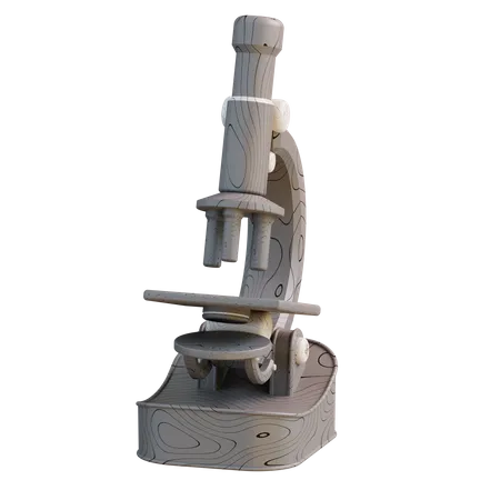 3 D Illustration Of Microscope 3D Icon