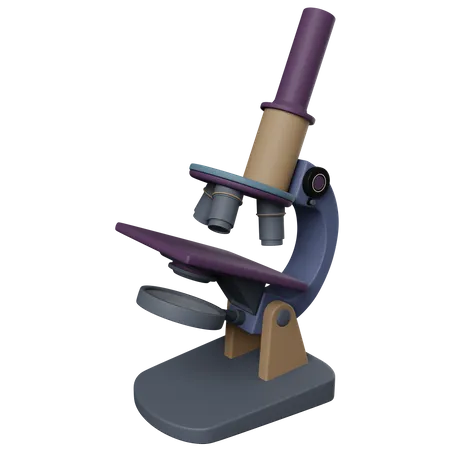 Microscope  3D Icon