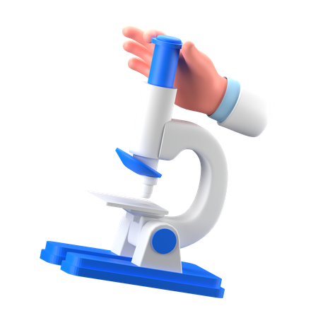 Microscope  3D Icon