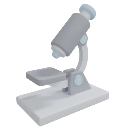 Microscope Isolated On White 3D Icon
