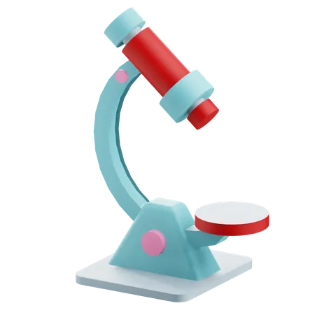 Microscope  3D Icon