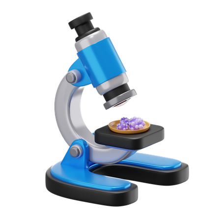 Microscope Cancer  3D Icon
