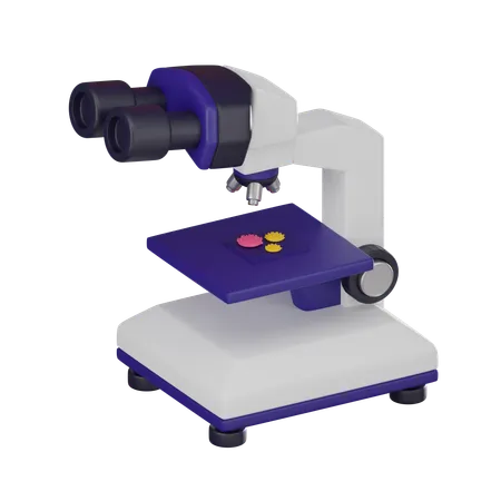 O Icone Do Microscopio Representa Descobertas Educacionais Estudos Biologicos E Exploracao Cientifica Em Seus Projetos Digitais Ilustracao De Renderizacao 3 D 3D Icon