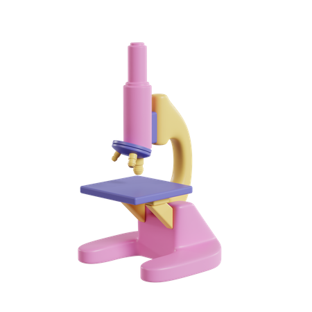 Microscopio  3D Illustration