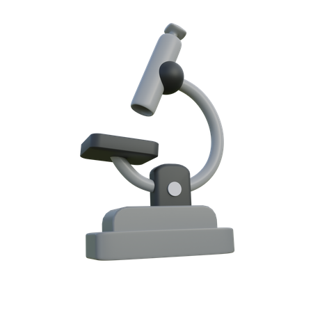 Microscopio  3D Illustration