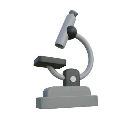 Microscopio  3D Illustration